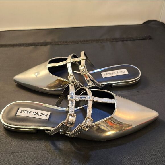BRAND NEW STEVE MADDEN POINTED TOE DOUBLE STRAP MULES - Picture 10 of 16